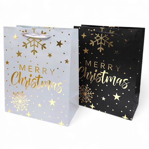 Пакет паперовий LARGE XMAS Merry1 26x12,7x32,4, 210gsm ,асорті