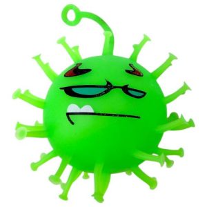 СЯЮЧИЙ ЇЖАЧОК КОРОНАВІРУС 9 СМ (ЗЕЛЕНИЙ)