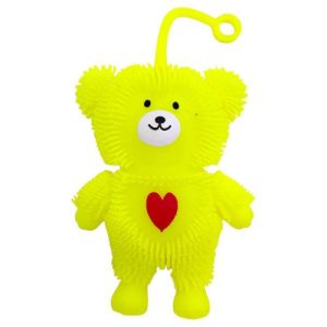 СИЛІКОНОВА СВІТЯШКА ВЕДМЕДИК 12 СМ. (ЖОВТИЙ)