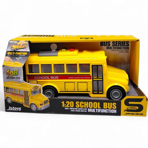 Автобус (інерційний озвучений) зі світлом, в коробці 24,5x13x10,5 см)