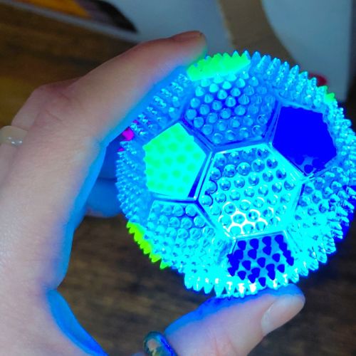 Мʼяч стрибунець зі світлом "Футбол"