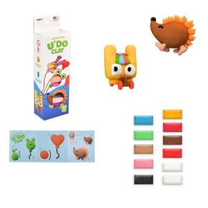 Набір для творчості UDO Clay 11 шт, брикет 10 г (ТВАРИНКИ)