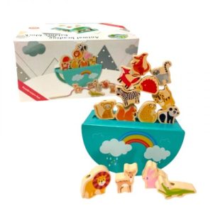 Балансир дерев’яний основа, маленькі фігурки тваринок, шнурівка, в коробці