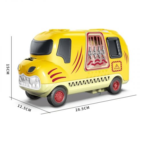 Машина музична з тигром, світло, звуки, їде вперед, фігурка тигра рухається, в коробці