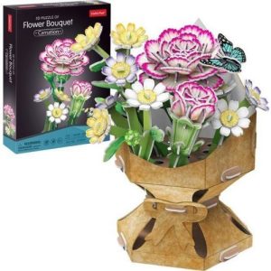 Тривимірна головоломка-конструктор із серії Букет квітів "Гвоздики"