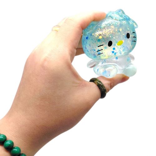 Антистрес жуйка-тягучка "Hello Kitty" 8 см (ФІОЛЕТОВИЙ)