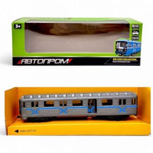 Вагон метро металевий "АВТОПРОМ" (СІРИЙ)