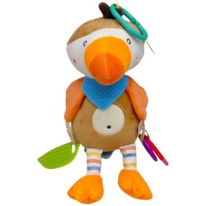 ВЕЛИКЕ БРЯЗКАЛЬЦЕ МʼЯКЕ "ЗВІРЯТА" (ПАПУГА)