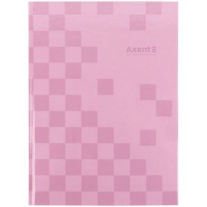 Книга записна А4-, 203*273 мм,96арк., кліт., Mosaic, рожева