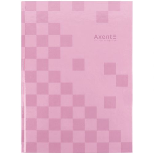 Книга записна А4-, 203*273 мм,96арк., кліт., Mosaic, рожева