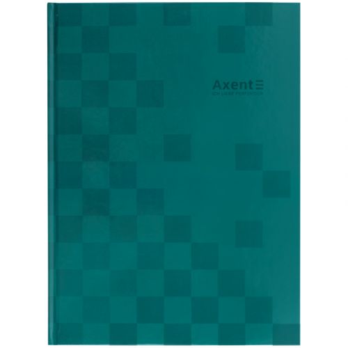 Книга записна А4-, 203*273 мм,96арк., кліт., Mosaic, зелена