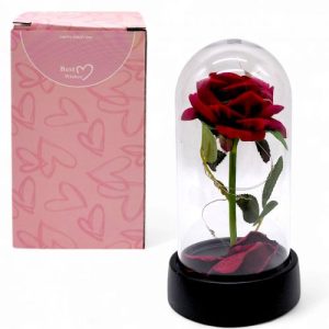 Іграшка-світяшка "Троянда в колбі" 15 см