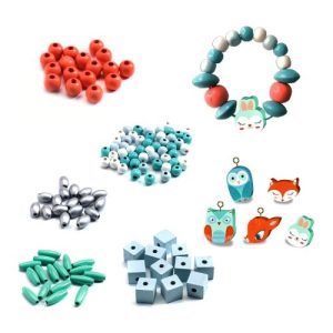 Набір для творчості з дерев'яними намистинами "Маленькі тварини"