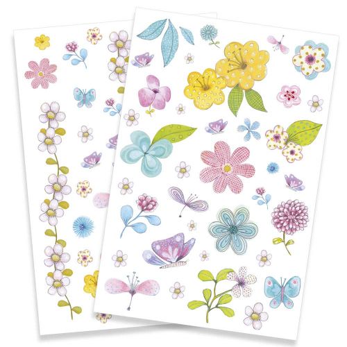 Набір наклейок на тіло "DJECO. Польові квіти"