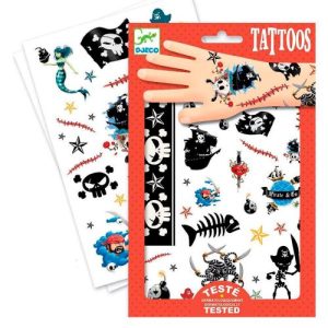 Набір декоративних наклейок на тіло "DJECO. Пірати"