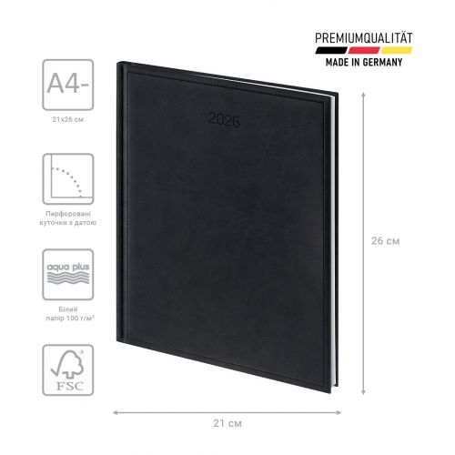 Щотижневик 2026 Бюро Torino слп/т чорний