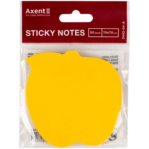 Блок паперу з клейким шаром, яблуко,70х70мм,50арк