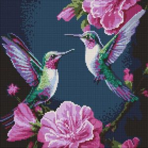 Алмазна мозаїка "Казкові птахи" 40х40 см