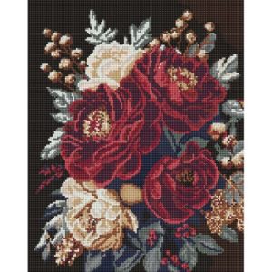 Алмазна мозаїка "Квітковий спокій" 40х50см