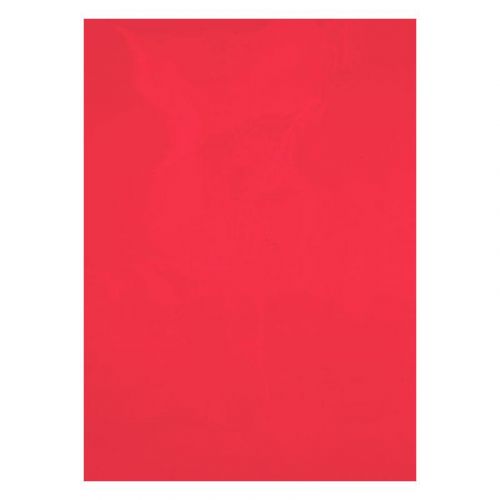 Обкладинка пластикова прозора А4 (50шт.), червона, 180мкм.