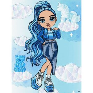 Картина по номерах "Rainbow High. Skyler" зі стразами 30х40см