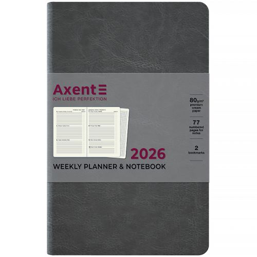 Щотижневик 2026 Partner City Soft, 125*195, сірий