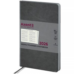 Щотижневик 2026 Partner City Soft, 125*195, сірий