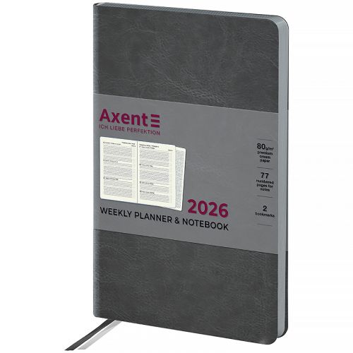 Щотижневик 2026 Partner City Soft, 125*195, сірий