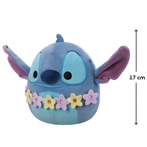 М'яка іграшка Squishmallows серії Disney - Стіч в гавайських леях (17 см)