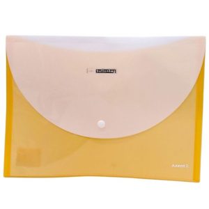 Папка пластикова на кнопці А4 (ПОМАРАНЧЕВА)