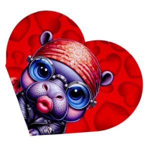 Листівка вітальна "Валентинка" 13,1х7,1 см (10 штук)