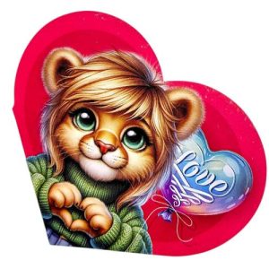 Листівка вітальна "Валентинка" 13,1х7,1 см (10 штук)