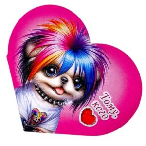 Листівка вітальна "Валентинка" 13,1х7,1 см (10 штук)