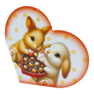 Листівка вітальна "Валентинка" 15,1х8,2 см