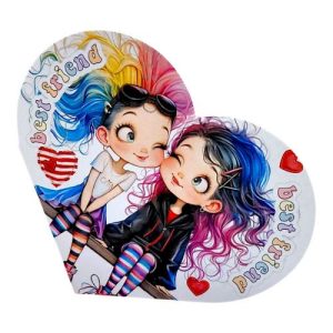 Листівка вітальна "Валентинка" 15,1х8,2 см