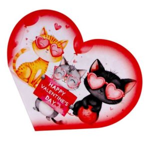 Листівка вітальна "Валентинка" 15,1х8,2 см