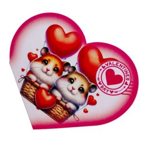 Листівка вітальна "Валентинка" 15,1х8,2 см