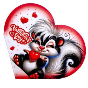 Листівка вітальна "Валентинка" 15,1х8,2 см