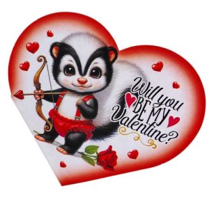 Листівка вітальна "Валентинка" 15,1х8,2 см