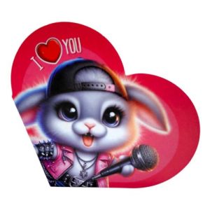 Листівка вітальна "Валентинка" 15,1х8,2 см