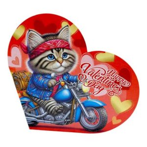 Листівка вітальна "Валентинка" 15,1х8,2 см