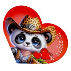 Листівка вітальна "Валентинка" 15,1х8,2 см