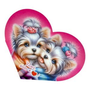 Листівка вітальна "Валентинка" 15,1х8,2 см