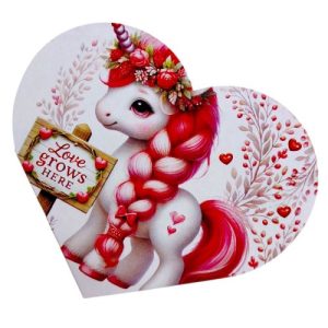 Листівка вітальна "Валентинка" 17,3х9,4 см