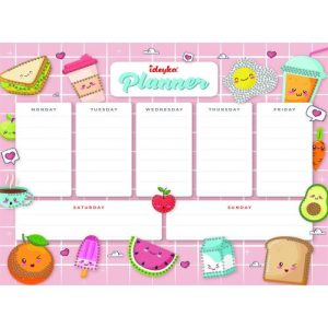 Планер на магнітній основі з алмазною мозаїкою "Продукти" 32х40см