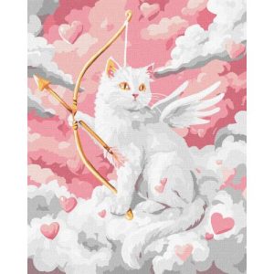 Картина по номерах "Котячий Купідон" 40х50см