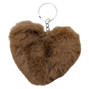 МʼЯКИЙ БРЕЛОК "СЕРДЦЕ" (КОРИЧНЕВИЙ)