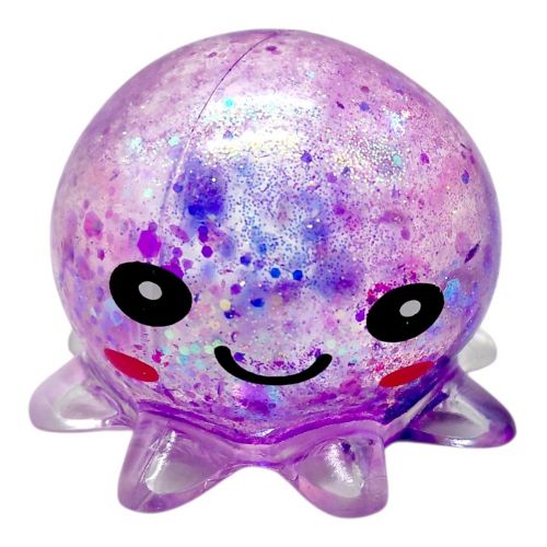 Антистрес жуйка-тягучка Восьминіг 5,5 см (ФІОЛЕТОВИЙ)
