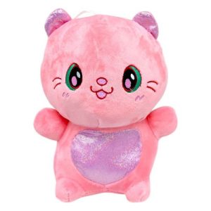 Мʼяка іграшка кольоровий котик 20 см (РОЖЕВИЙ)