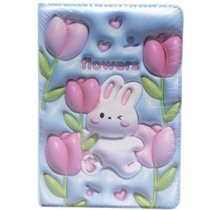 Блокнот 3D.Кролик, ФОРМАТ А5 (БЛАКИТНИЙ)